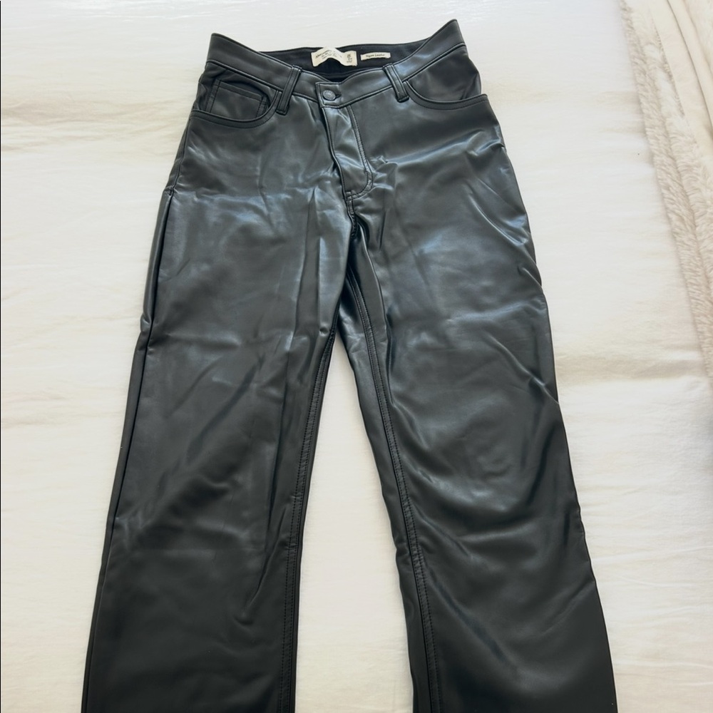 Abercrombie leather pants